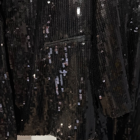 INC International Concepts Black Sequin Skirt Suit NEW - Picture 3 of 7